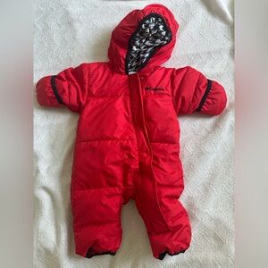 Cozy Columbia 3-6 month down bunting suit